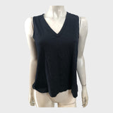 Branded Black Vest - UK8