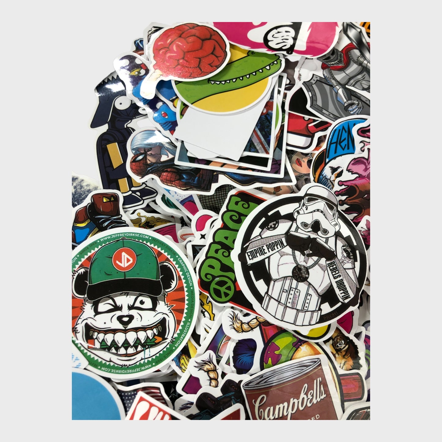 Waterproof Laptop/Skateboard Stickers - 400 Pieces