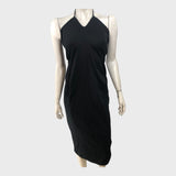 Branded Black Halter Neck Dress - UK8