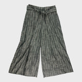 Branded Grey Wide Leg Cropped Trousers - UK8