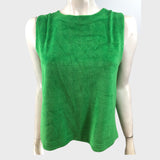 Branded Green Towelling Vest Top - UK8