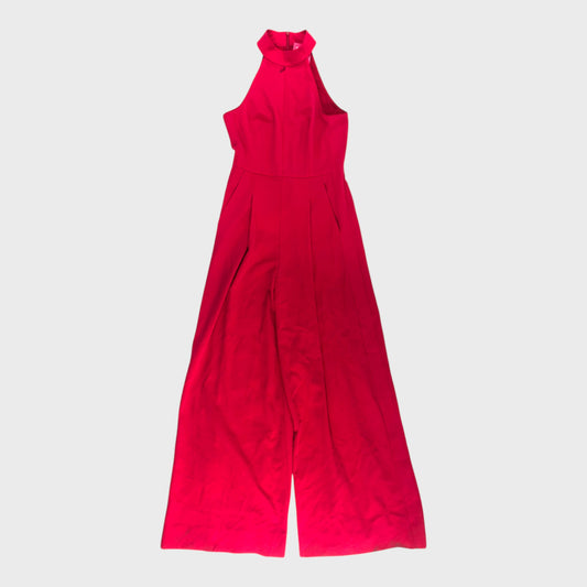 Branded Pink Halter Woven Jumpsuit - UK8