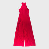 Branded Pink Halter Woven Jumpsuit - UK8
