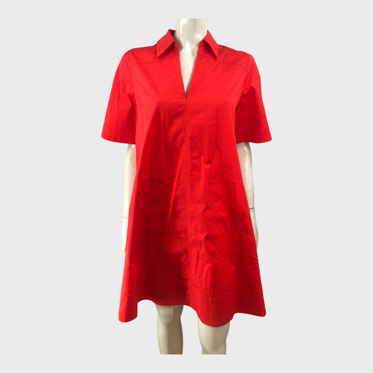 Branded Red A-Line Mini Dress - UK8