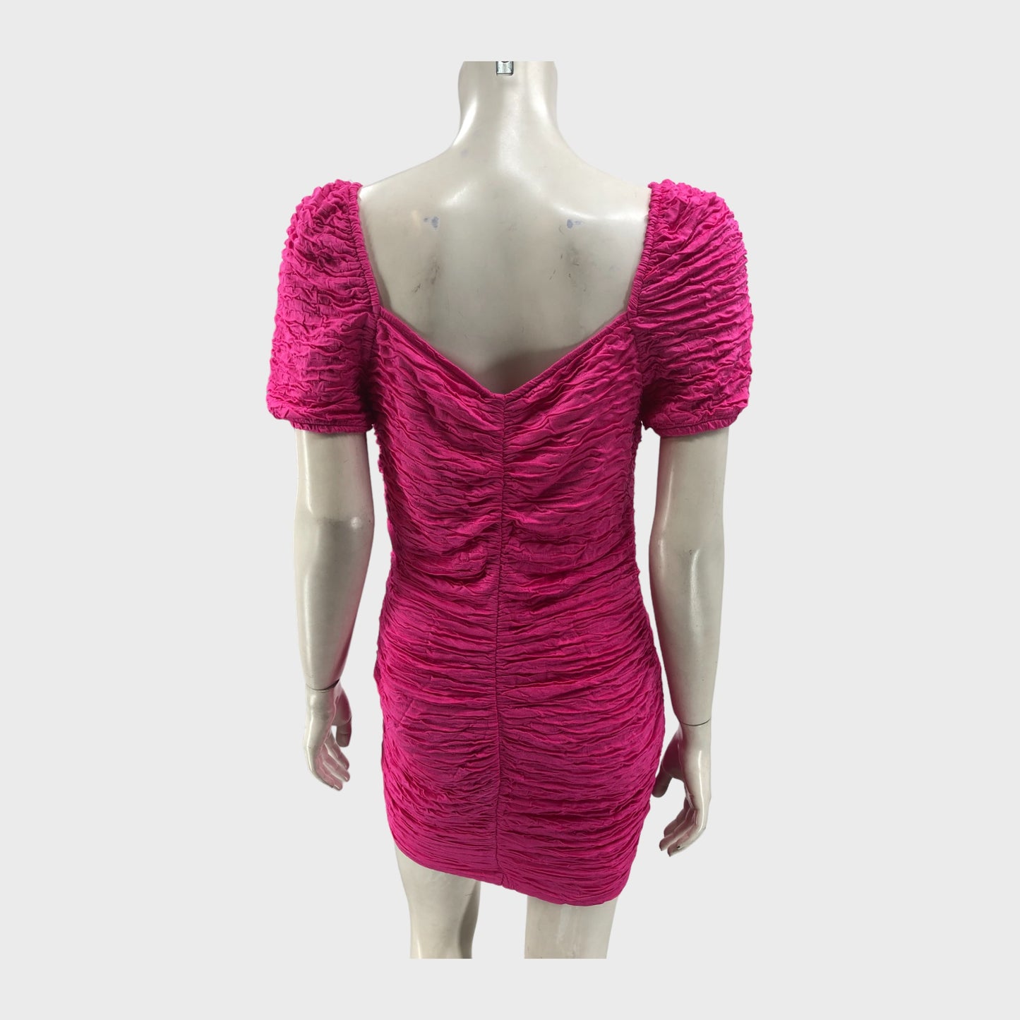 Pink Ruched Dress