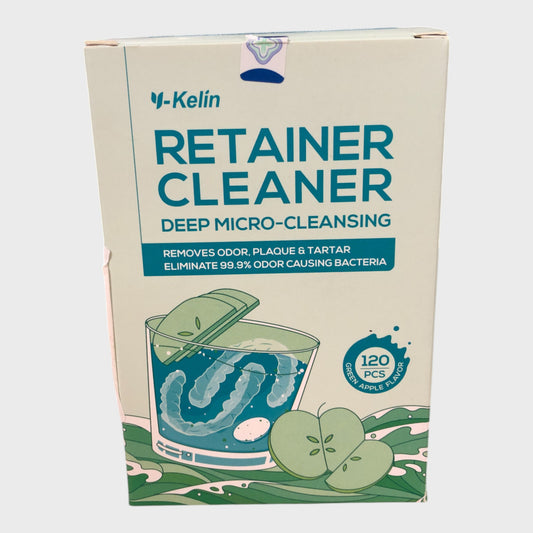 Y-Kelin Retainer Cleaner - Green Apple Flavour - 120 Pieces