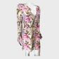 Cream Floral Frill Swing Mini Dress