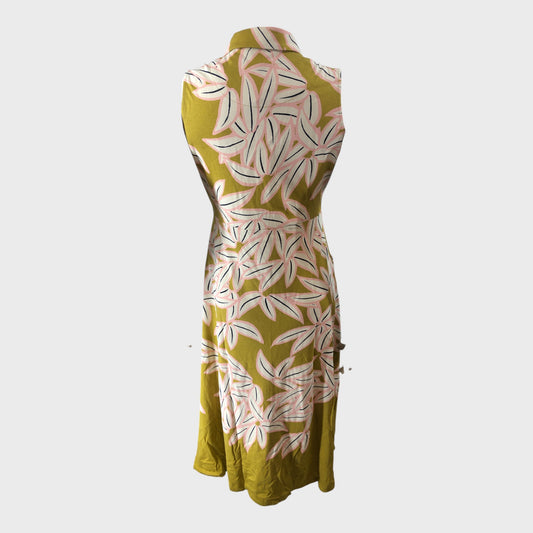 Branded Yellow Rua Jersey Shirt Dress