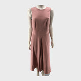 Cosmetic Pink Branded Midi Dress