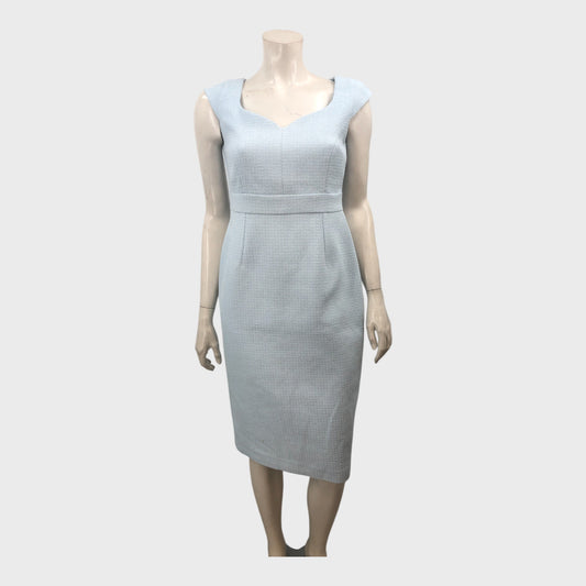 Branded Pale Blue Pencil Dress