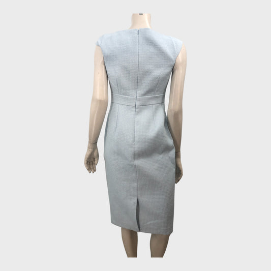 Branded Pale Blue Pencil Dress