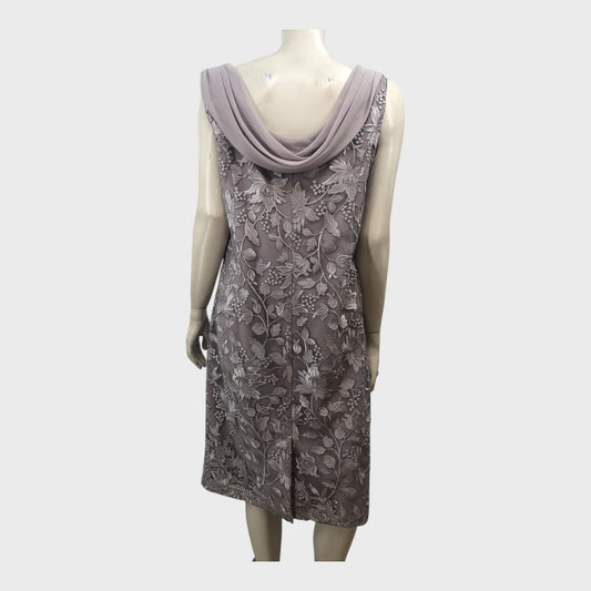 Jacques Verts Grey Lace Dress