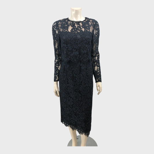 Jacques Vert Black Lace Dress