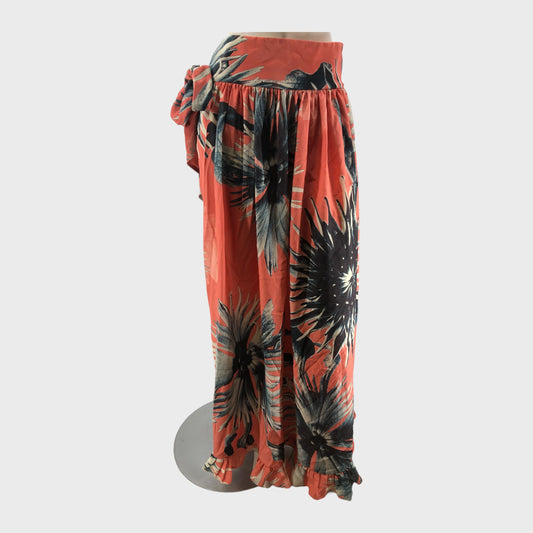 Coral Adriana Degreas Long Skirt