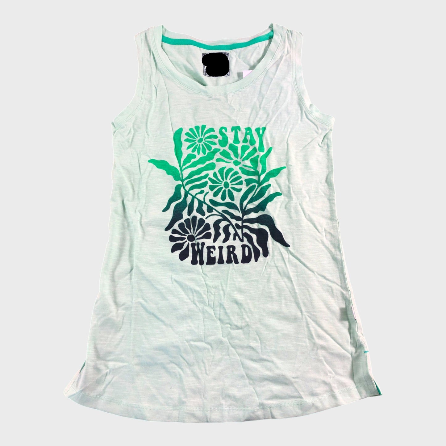 Branded Green Seafoam Printed Vest - Size 10