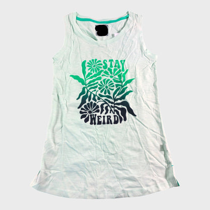 Branded Green Seafoam Printed Vest - Size 10
