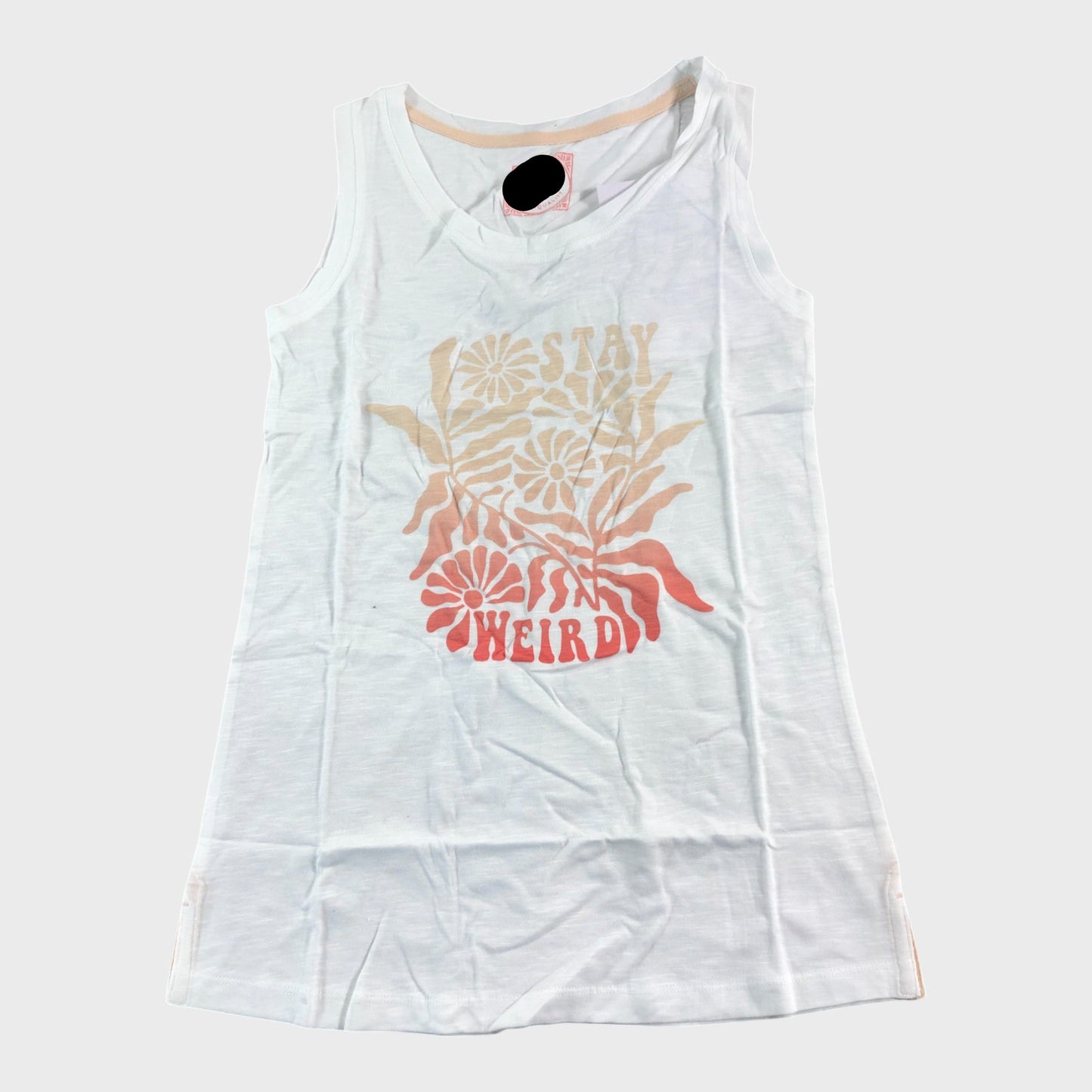 Branded White Graphic Vest - Size 10