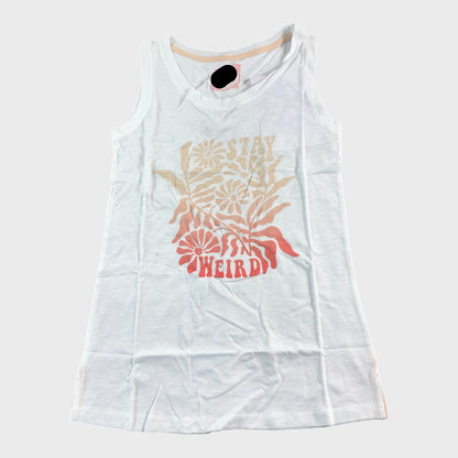Branded White Graphic Vest - Size 10