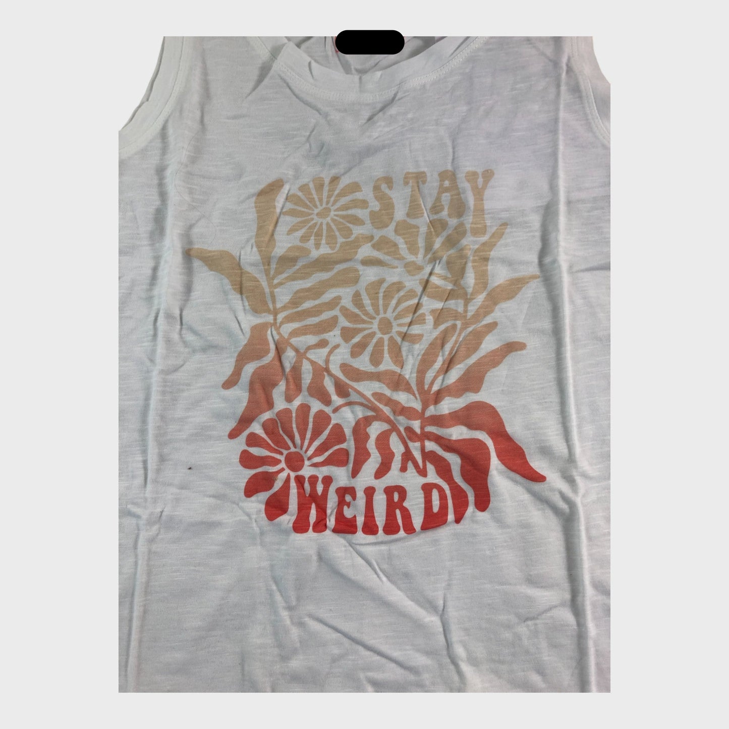 Branded White Graphic Vest - Size 10