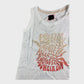 Branded White Graphic Vest - Size 10