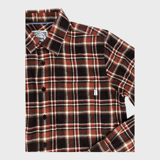 Branded Checked Shirt - Size Medium