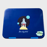 Citron Dark Blue Rocket Ship Bento Box