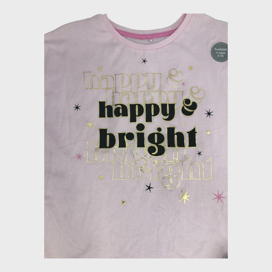 Pink Happy & Bright Christmas Pyjamas