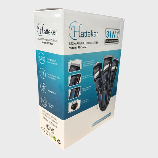 Hatteker 3-in-1 Rechargeable Hair Clipper