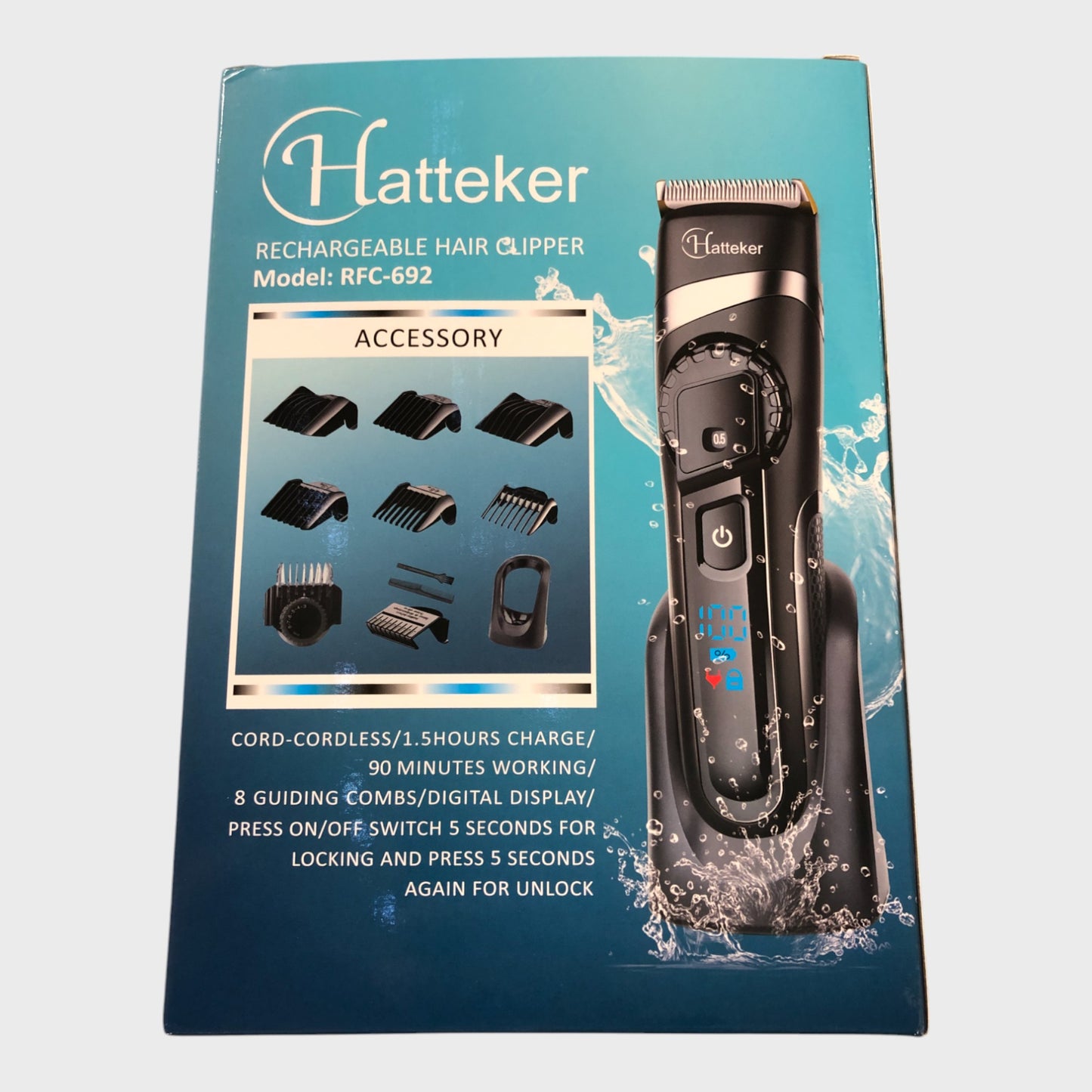 Hatteker 3-in-1 Rechargeable Hair Clipper