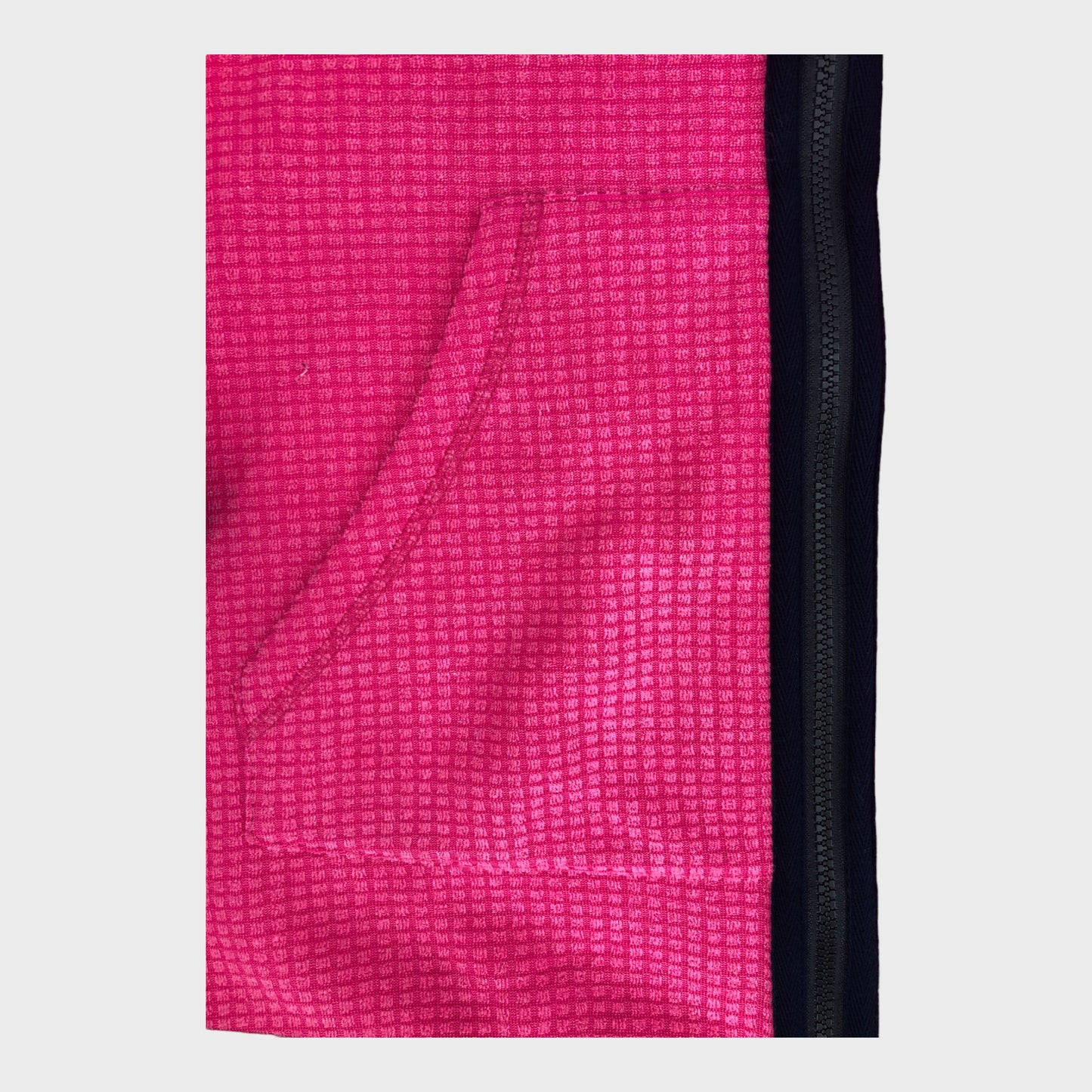 Pink Branded Zip Grid Fleece