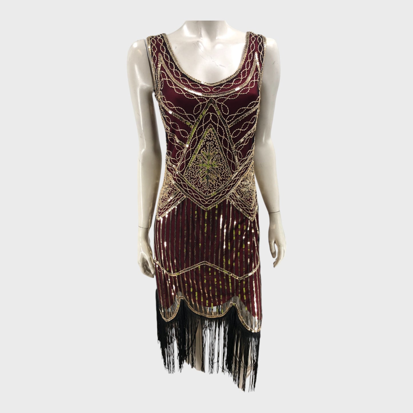 Gatsby 1920's Flapper Dress With Accessories