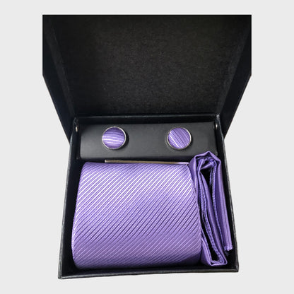 Silk Tie, Hanky And Cufflinks set