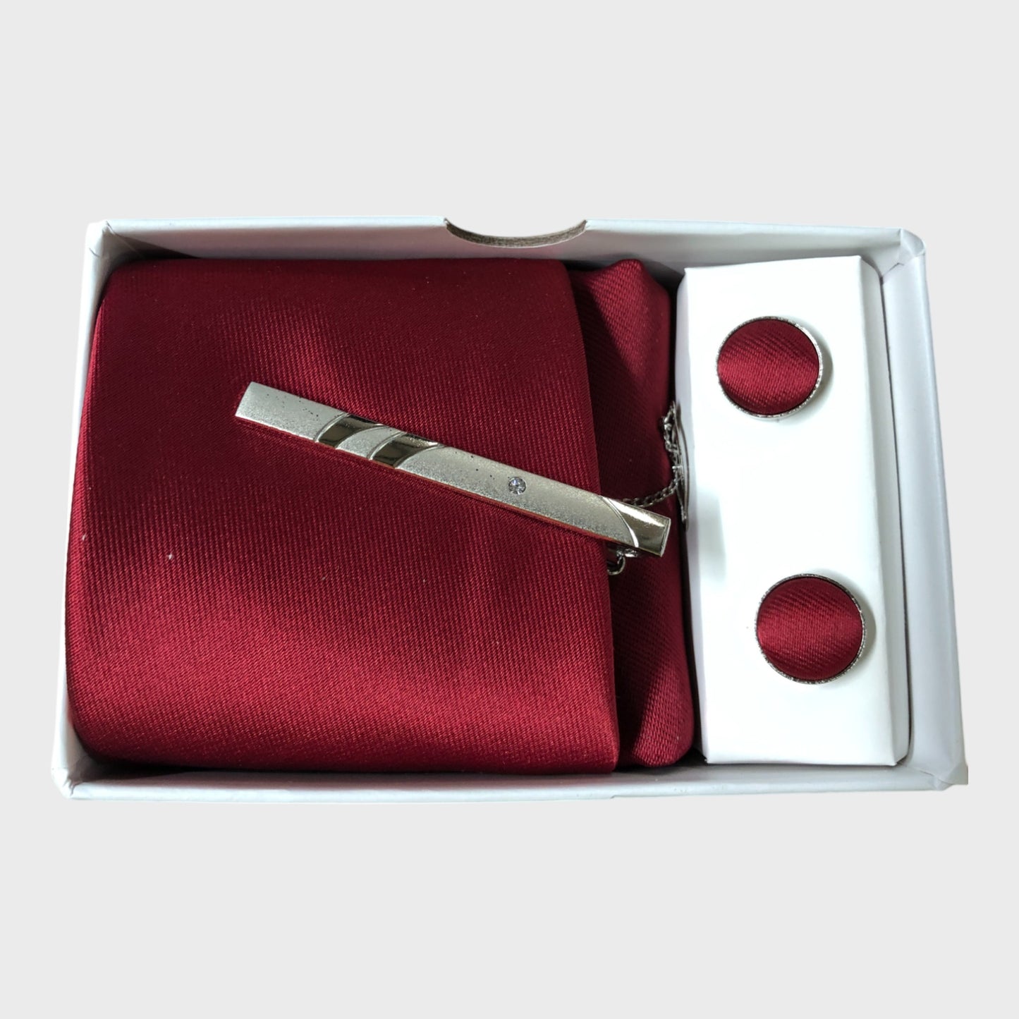 Silk Tie, Hanky And Cufflinks set