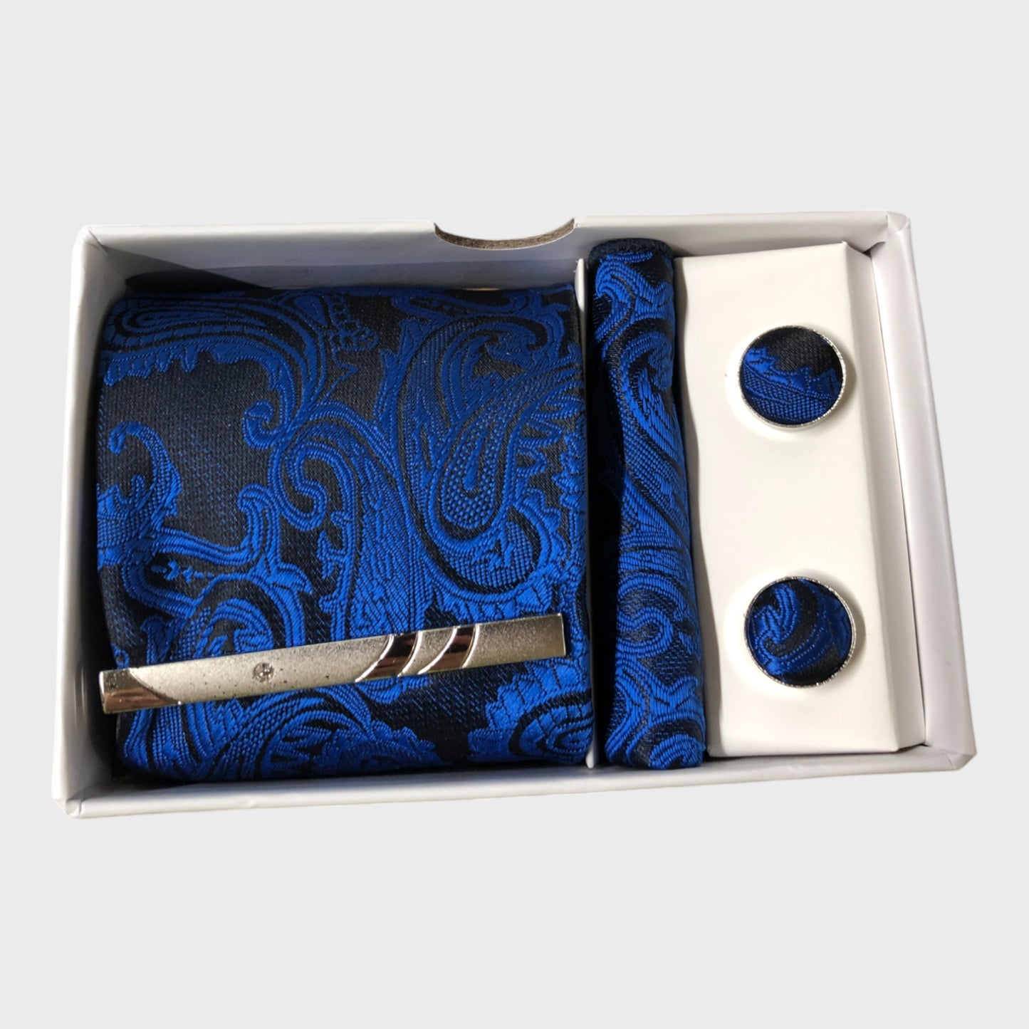 Silk Tie, Hanky And Cufflinks set