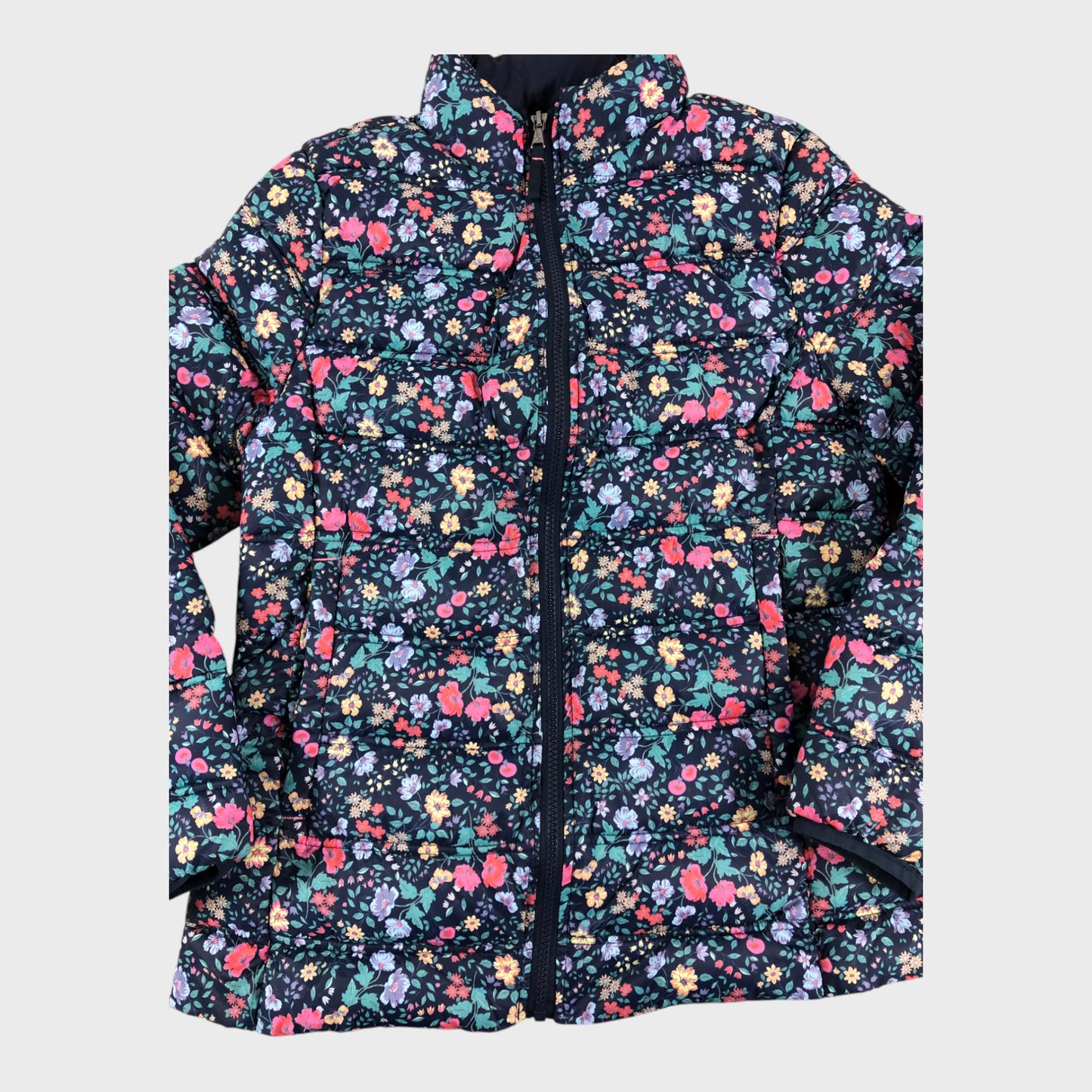 Crew Clothing Women's Puffer Jacket Floral Print Polyester Casual Warm