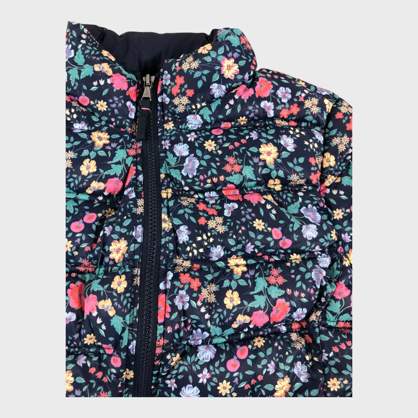 Crew Clothing Women's Puffer Jacket Floral Print Polyester Casual Warm