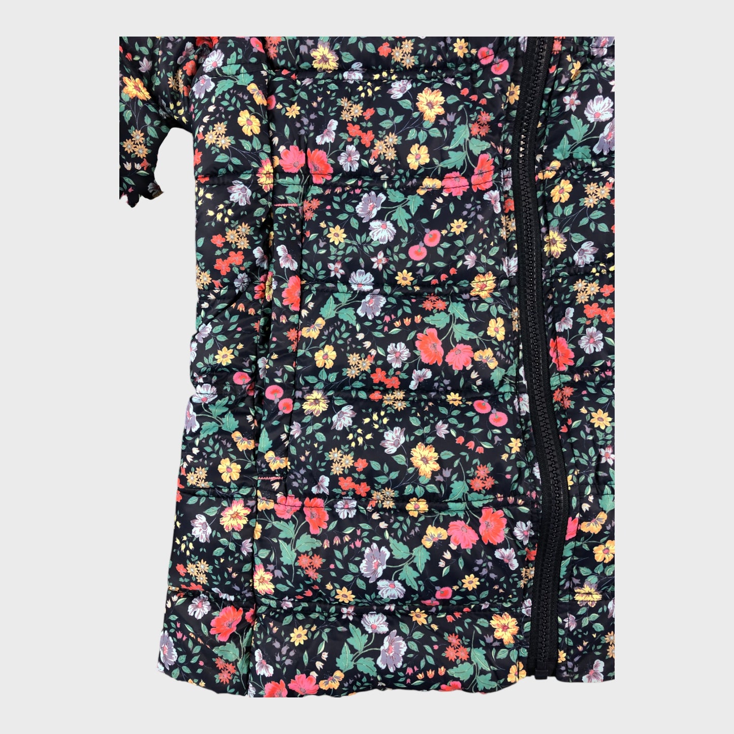 Crew Clothing Women's Puffer Jacket Floral Print Polyester Casual Warm