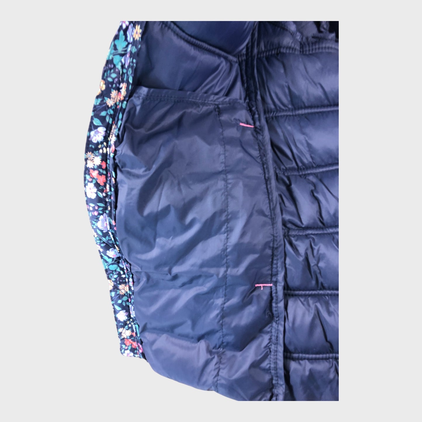 Crew Clothing Women's Puffer Jacket Floral Print Polyester Casual Warm