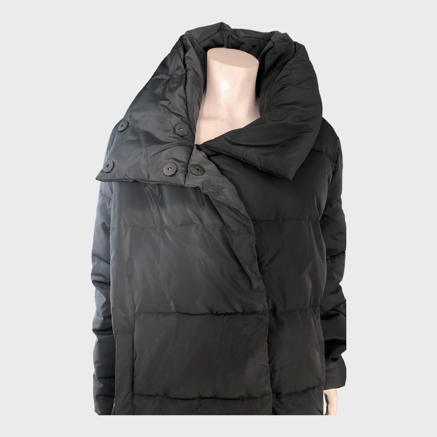 Branded Black Padded Coat