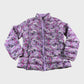 Crew Clothing Floral Puffer Jacket Pink Long Sleeve Zip Closure