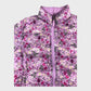 Crew Clothing Floral Puffer Jacket Pink Long Sleeve Zip Closure