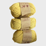 Yellow Cotton Yarn Three Pack