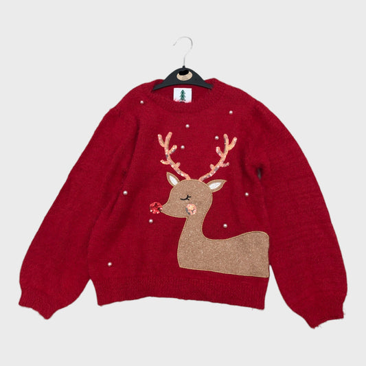 Red Reindeer Jumper