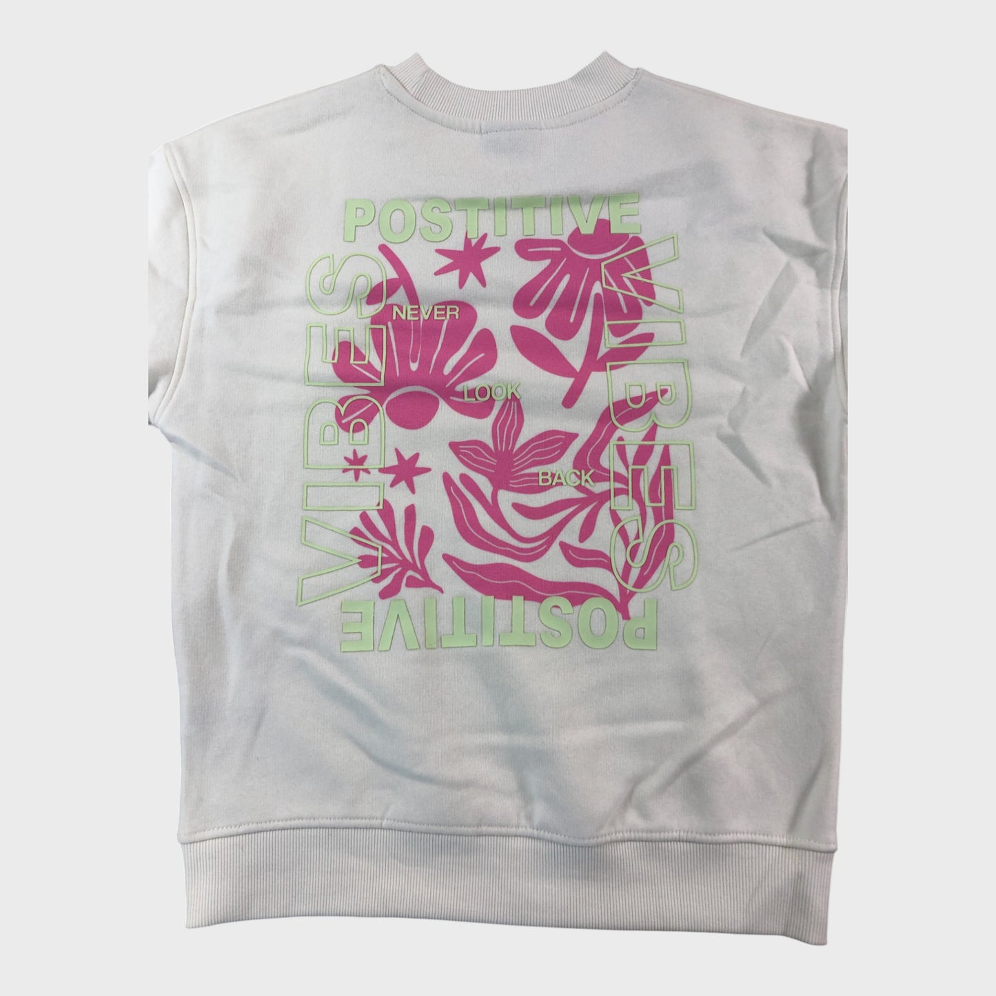 Cream Positive Vibes Sweatshirt