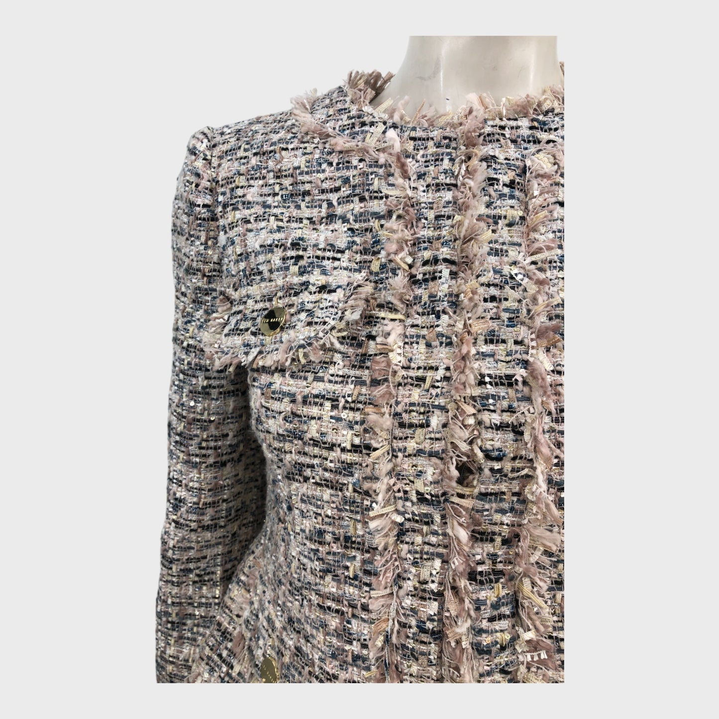 Ted Baker Cropped Boucle Jacket