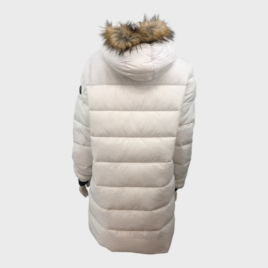 Branded White Padded Coat