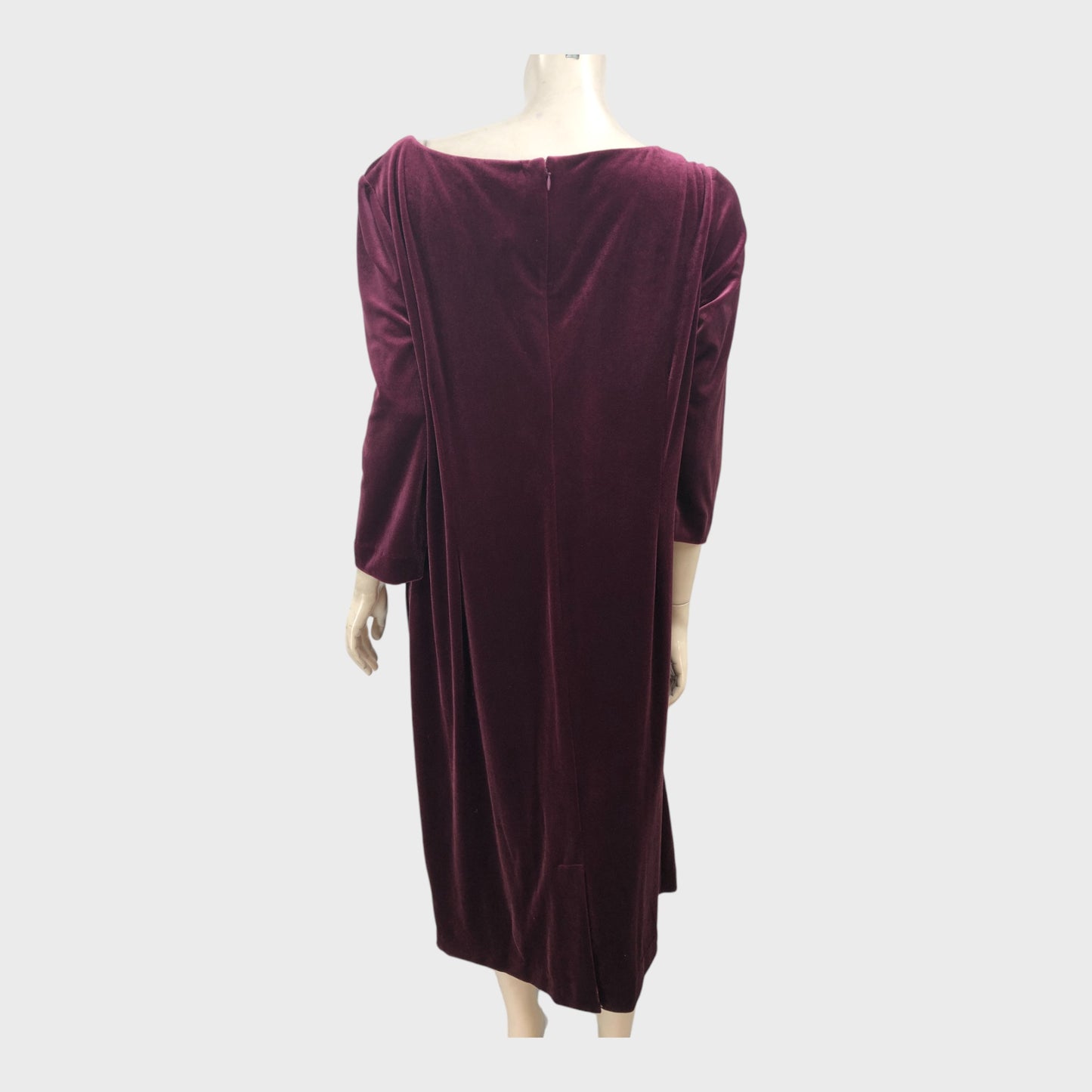 Jacques Vert Red Velvet Dress