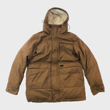 Branded Brown Hooded Parka