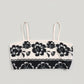 River Island Cream Floral Crop Top - Size 14