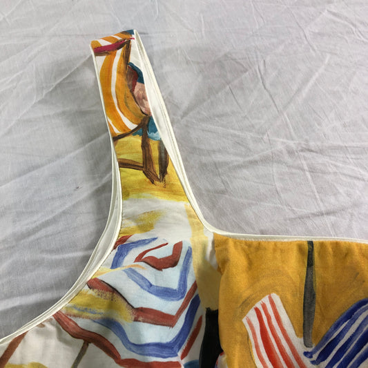River Island Multicoloured Seaside Crop Top - Size 14